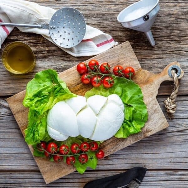 Treccia (braided Mozzarella)