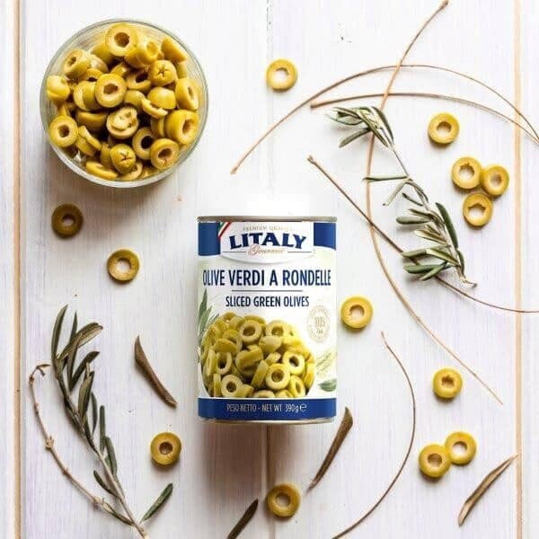 Sliced Green Olives